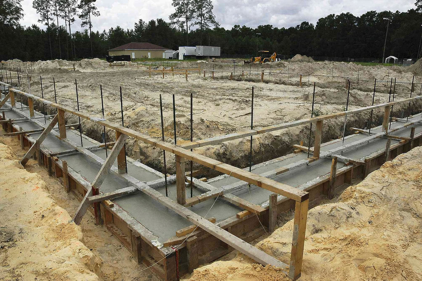 Concrete footings in Corona, CA